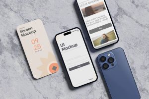 UI/UX App Presentation – Phone Mockup