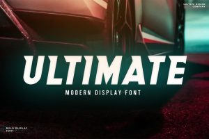 Ultimate – Modern / Tech / Sci-Fi Typeface
