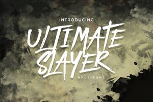 Ultimate Slayer – Handbrush Font