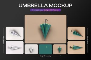 Umbrella Branding Mockup