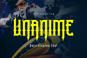 Unanime – Display Hero Font