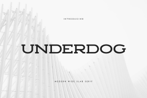 UNDERDOG – Modern Wide Slab Serif