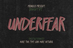 Underfear Brush Font