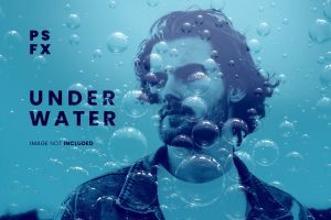 Underwater photo effect for photoshop