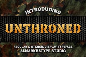 Unthroned – Versatile Military Font
