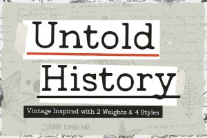 Untold History – Typewriter Font
