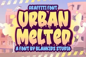 Urban Melted a Graffiti Font