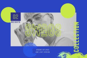 URBANO SWAGS Outlined Bold header Typeface