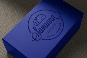 UV Printing Logo Mockup