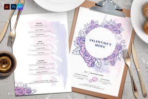 Valentines Menus & Flyers