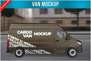 Van Mockup – Side View