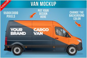 Van Mockup – Side View