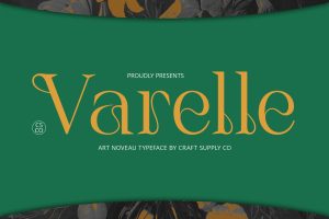 Varelle – Art Nouveau Font