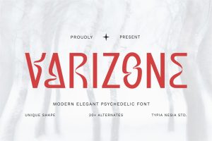 Varizone – Modern Elegant Psychedelic Font