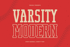 Varsity Modern – Sport Baseball Varsity Font