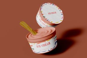 Vegan Ice Cream Mockup