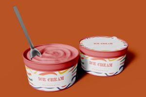 Vegan Ice Cream Mockup