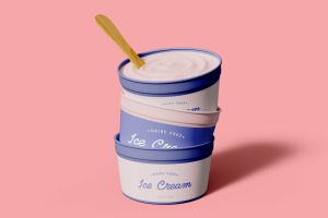 Vegan Ice Cream Mockup