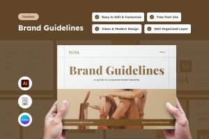 Velora – Fashion Brand Guideline Template