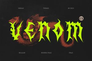 Venom – Black Metal Font
