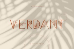 Verdant – Botanical Display Font