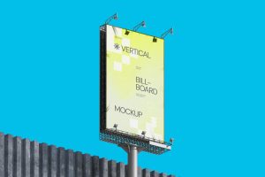 Vertical Billboard Mockup