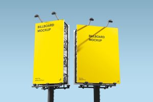 Vertical Billboard Mockup