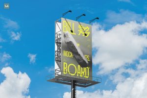 Vertical Billboard Mockup | 004