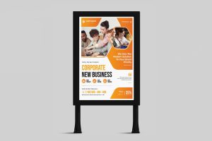 Vertical Billboard PSD Mockup