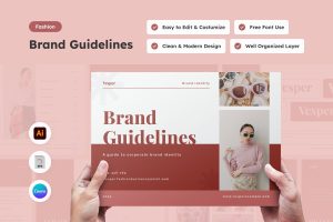 Vesper – Fashion Brand Guideline Template