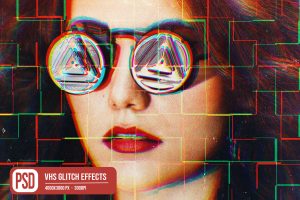 Vhs Glitch Photo Effects