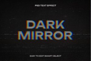 VHS Glitch Text Effect