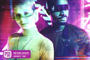 Vhs Pixel Photo Effects