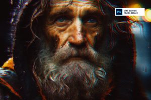 VHS Screen Photo Effect
