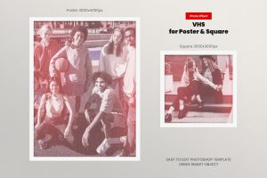 VHS Square And Poster Effect