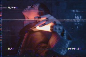 VHS Tape Glitch Photo Effect Template