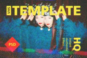 VHS Tape Photo Template