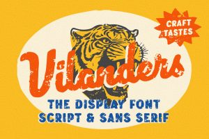 Vilanders – Vintage Stamp Font