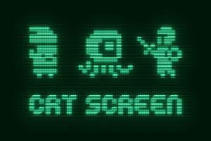 Vintage CRT Monitor Effect