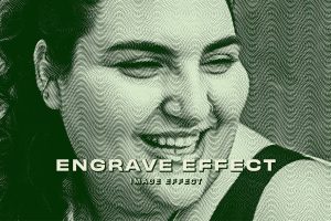 Vintage Engrave PSD Photo Effect