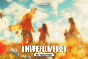 Vintage Glow Bokeh Photo Effect