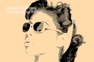 Vintage Halftone Photographic Effect