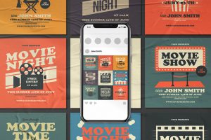 Vintage Instagram Movie Post