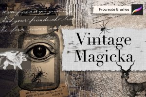Vintage Magicka Procreate Brushes
