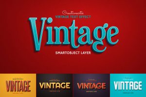Vintage Retro Text Effects