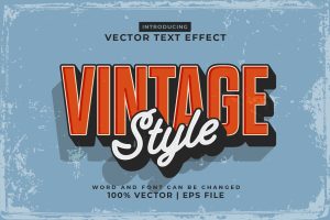 Vintage Style Editable Text Effect