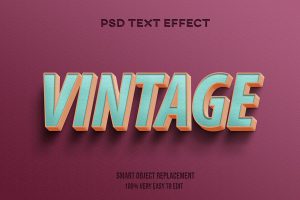 Vintage text effect