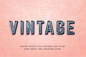 Vintage Text Effect
