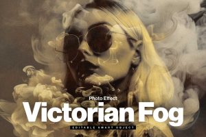 Vintage Victorian Fog Photo Effect Template