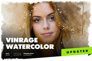 Vintage Watercolor Photoshop Action